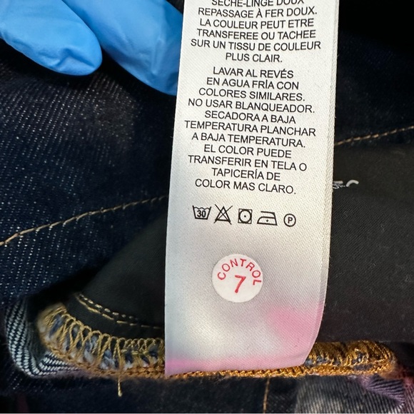 FRAME Denim Oversized Button Detail Dark Blue Denim Mini Dress Women Size XS - Picture 12 of 12